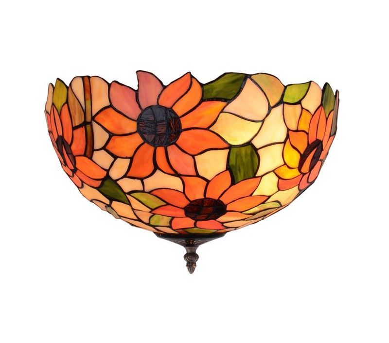 Plafón Tiffany Serie Diamond diámetro 40cm Tiffan y Luz