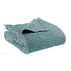 Plaid de algodón en azul, 200 x 140 cm | Tana