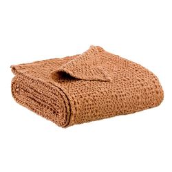 Plaid de algodón en color especia, 200 x 140 cm | Tana