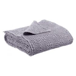 Plaid de algodón en gris niebla , 200 x 140 cm | Tana