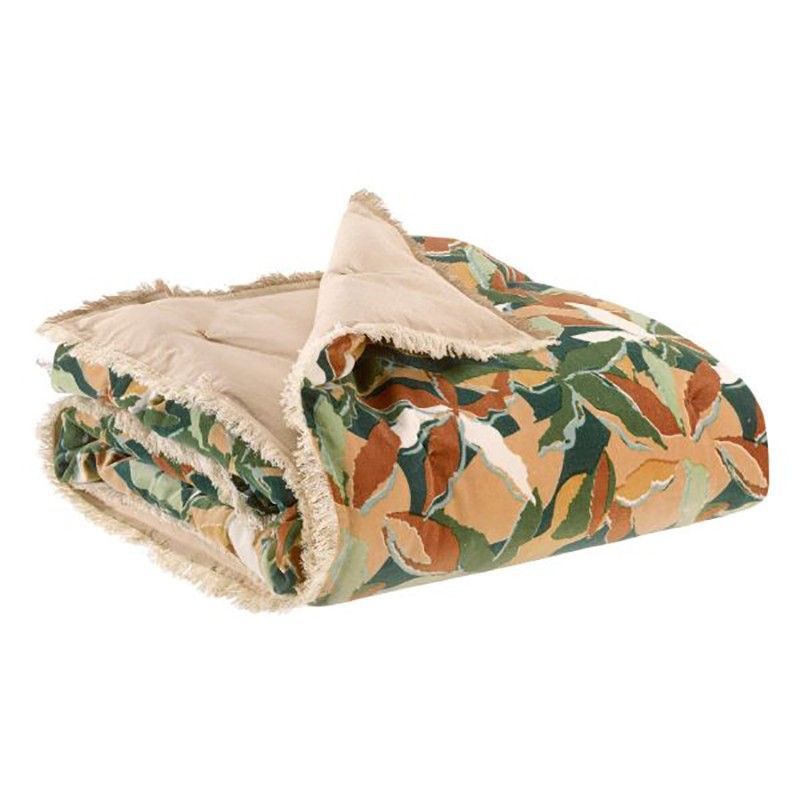 Plaid de algodón en multicolor, 135 x 200 cm | Alina Pétrole