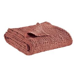 Plaid de algodón en rosa blush, 200 x 140 cm | Tana