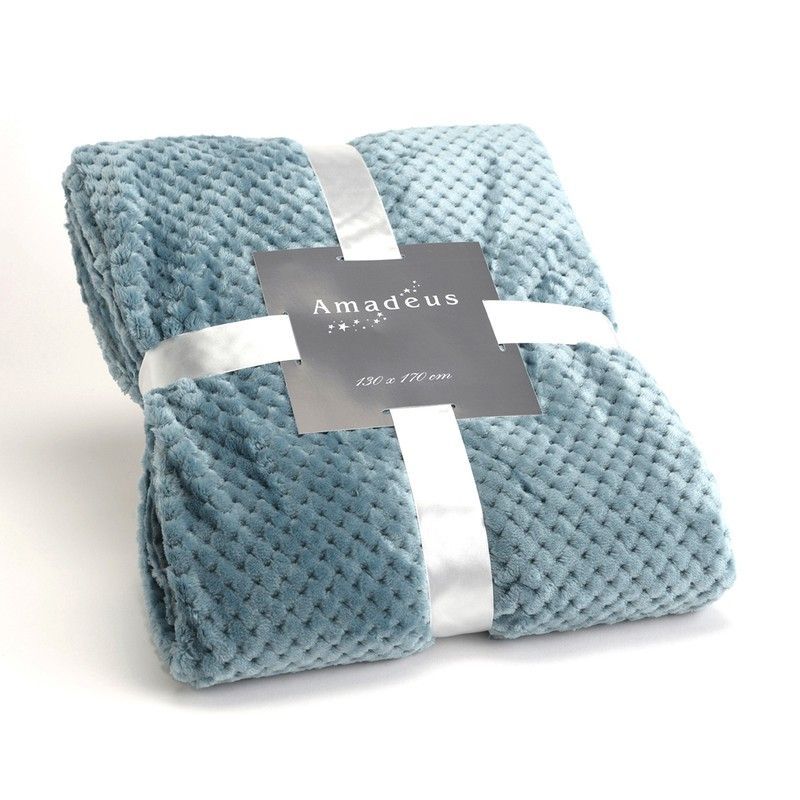 Plaid en azul, 130 x 170 cm | Ajedrez