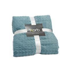 Plaid en azul claro, 130 x 170 cm | Chevron