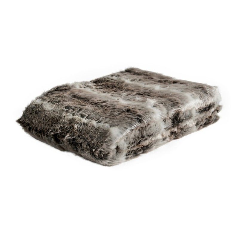 Plaid en gris, 130 x 170 cm | Lobo