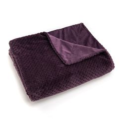 Plaid en morado, 130 x 170 cm | Damier