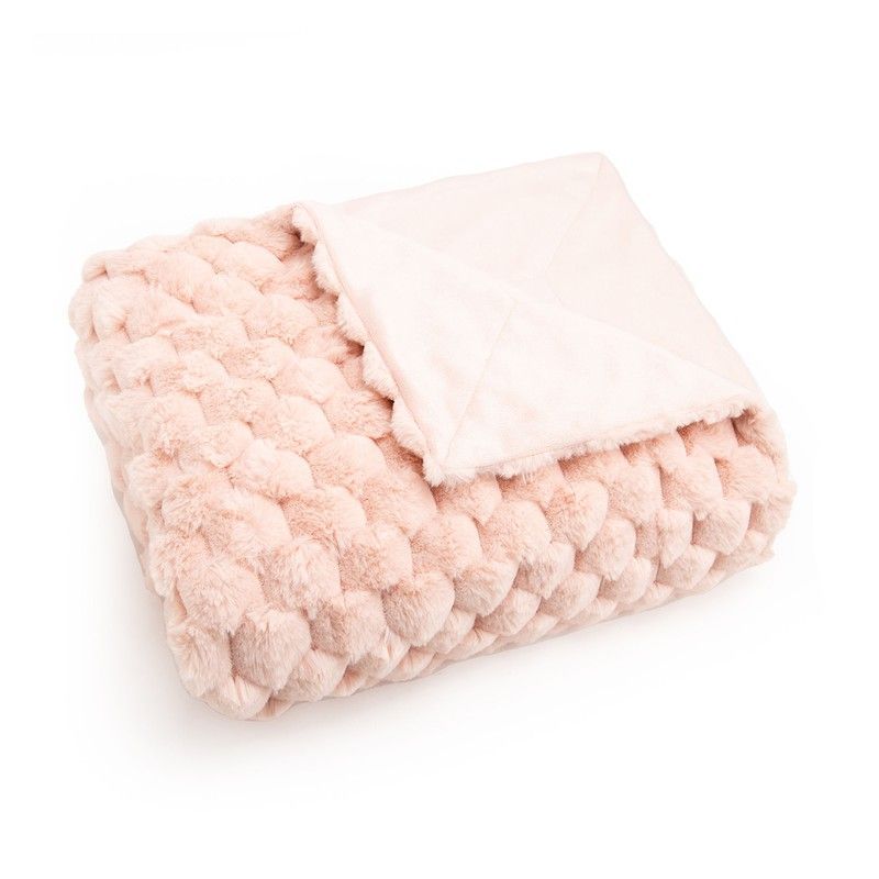 Plaid en rosa, 130 x 170 cm | Diana