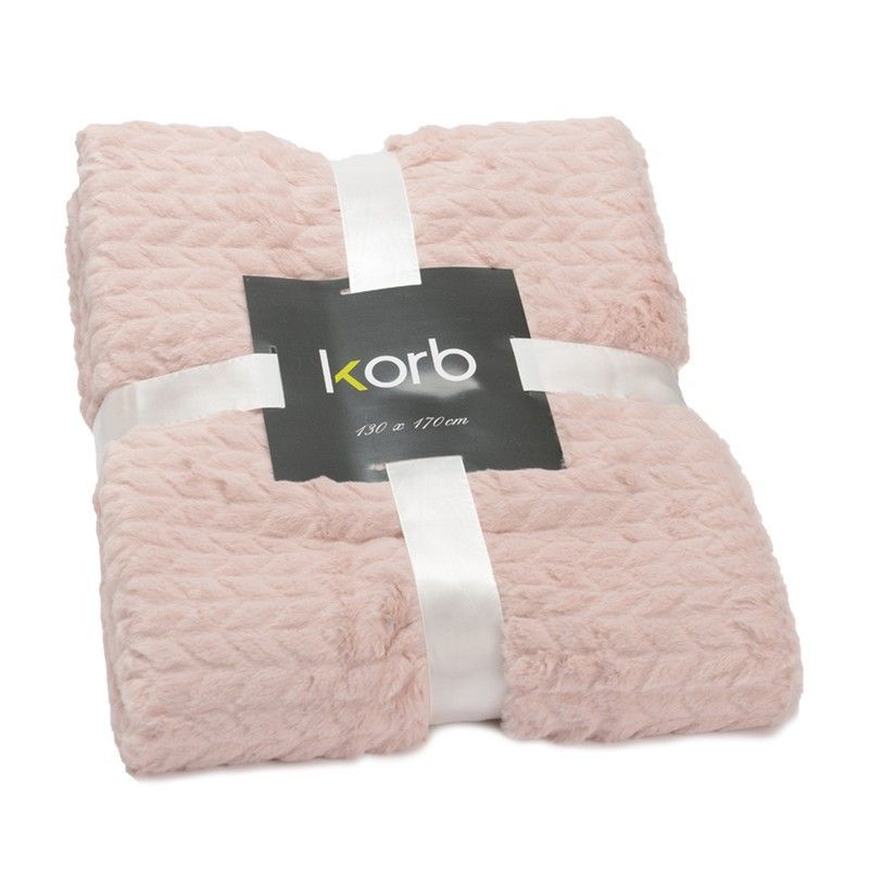 Plaid en rosa palo, 170 x 130 cm | Chevron