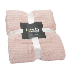 Plaid en rosa palo, 170 x 130 cm | Chevron