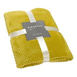 Plaid en verde oliva, 170 x 130 cm | Damero