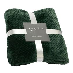 Plaid en verde oscuro, 170 x 130 cm