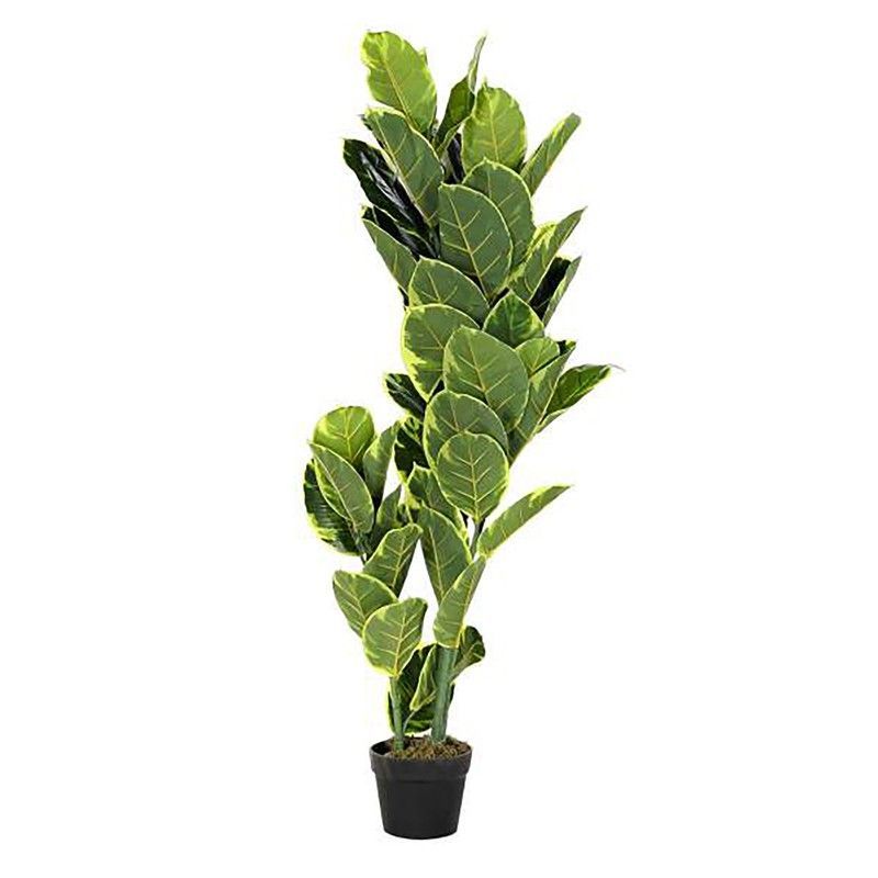 Planta artificial Hevea L verde, Ø40 x 120 cm