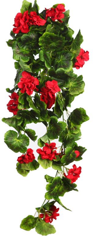 PLANTA GERANIO COLGANTE ARTIFICIAL 70CM