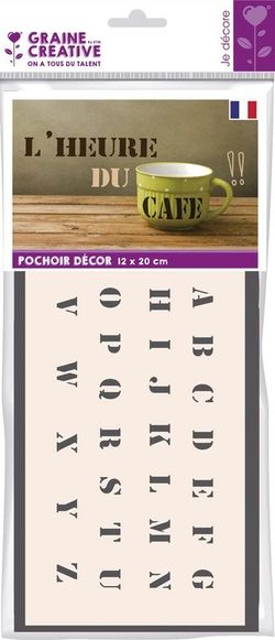 Plantilla Manualidades 12x20 cm Alfabeto 1