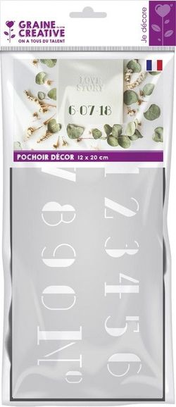 Plantilla Manualidades 12x20 cm Numeros