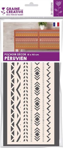 Plantilla Manualidades 15x40 cm Peru