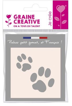 Plantilla Manualidades 8X8 cm Huella de Gato