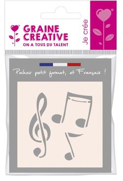 Plantilla Manualidades 8X8 cm Música