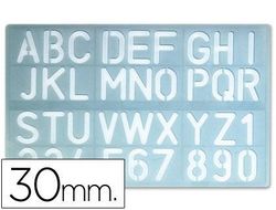 Plantilla Rotulacion 1600 -Letras y Numeros de 30 Mm