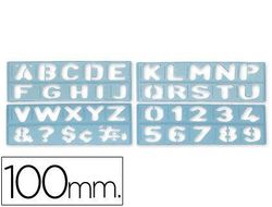 Plantilla Rotulacion 1800 -Letras y Numeros de 100 Mm