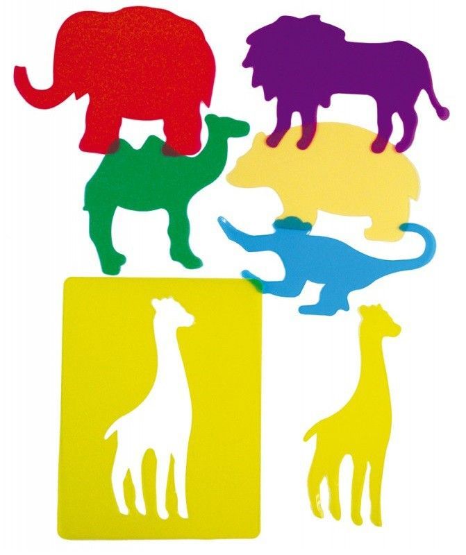 Plantillas Educativas: Animales del Zoo traslúcidas