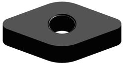 Plaquita Intercambiable de Torneado DNMG 55º Negativa, Referencia 8530