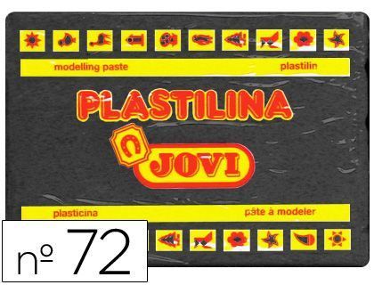 Plastilina Jovi 72 Negro -Unidad -Tamaño Grande