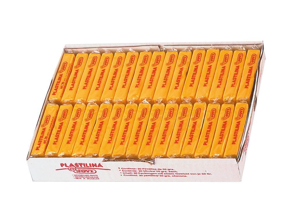 Plastilina Jovi caja 30 barras 15 colores variados 50 gr.