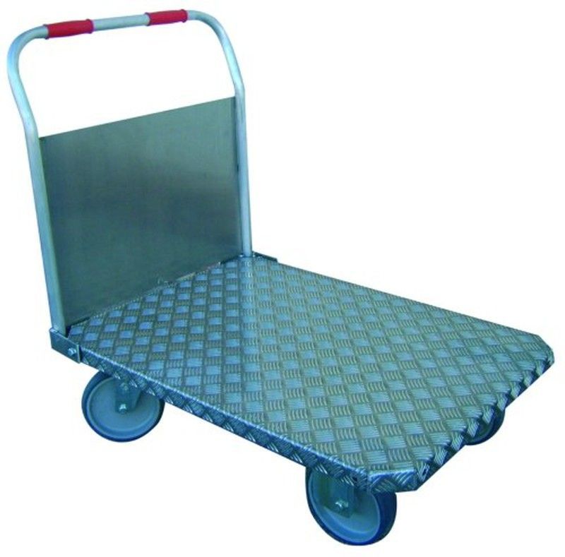 Plataforma aluminio 1.000 x 710. Ruedas de goma maciza 9766