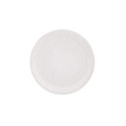 Plato de pan de porcelana en blanco, 17 x 17 x 1,8 cm | Utopía