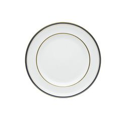 Plato de pan de porcelana en blanco, azul y oro, 17,4 x 17,4 x 2 cm | Cambridge
