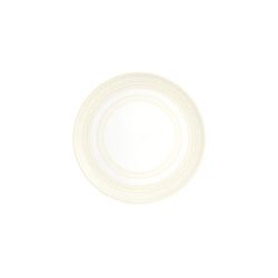 Plato de pan de porcelana en blanco y marfil, 19,4 x 19,4 x 2,1 cm | Ivory