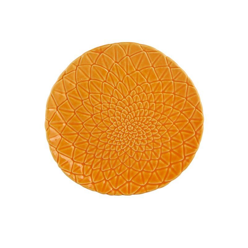 Plato de postre de loza en naranja, Ø 23,5 x 2,2 cm | Amazónia