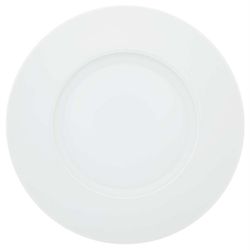 Plato de postre de porcelana en blanco, Ø 22,8 x 1,7 cm | Silk Road White