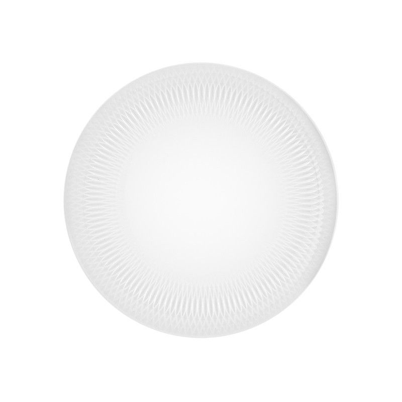Plato de postre de porcelana en Blanco, Ø 22,9 x 2,1 cm | Utopia