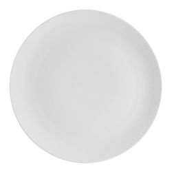 Plato de postre de porcelana en blanco, Ø 23,1 x 2,9 cm | Broadway White