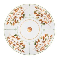 Plato de postre de porcelana en blanco, 23,2 x 23,2 x 2,9 cm | Gudrun