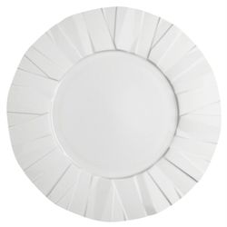 Plato de postre de porcelana en blanco, Ø 27 x 2,6 cm | Matrix