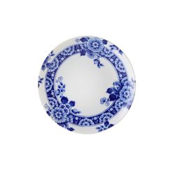 Plato de postre de porcelana en blanco y azul, 23,1 x 23,1 x 2,9 cm | Blue Ming