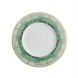 Plato de postre de porcelana en multicolor, Ø 22,8 x 1,7 cm | Emerald