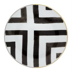 Plato de postre de porcelana en multicolor, Ø 23,1 x 2,9 cm | Sol Y Sombra