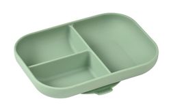 Plato Dividido Silicona Verde 4M+