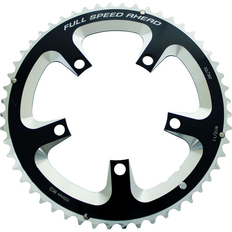 Plato fsa sl-k energy gossamer 110 mm 10/11v.negro 52 dientes