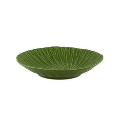Plato hondo de loza en verde, 22,8 x 22,4 x 5,2 cm | Amazónia