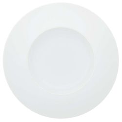 Plato hondo de porcelana en blanco, Ø 24,9 x 3,5 cm | Silk Road White
