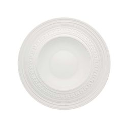 Plato hondo de porcelana en blanco, Ø 25,2 x 4,6 cm | Ornament