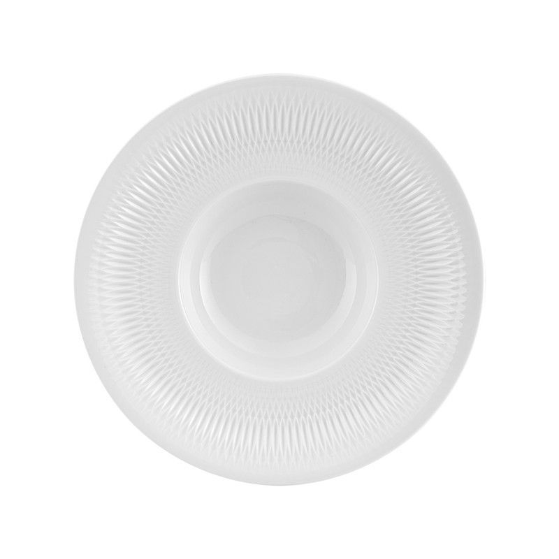 Plato hondo de porcelana en Blanco, Ø 26,8 x 5,6 cm | Utopia