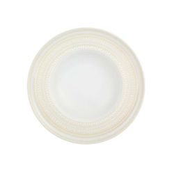 Plato hondo de porcelana en marfil, Ø 25,1 x 4,7 cm | Ivory