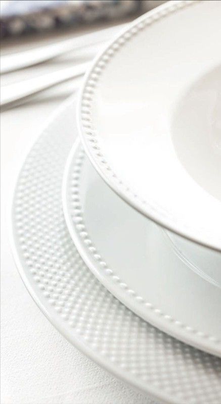 Plato hondo Perla White 24 cm