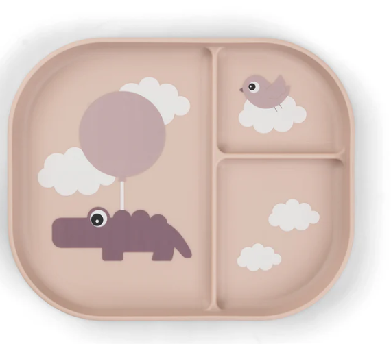 Plato infantil con compartimento Foodie - Croco Done by Deer